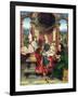 The Holy Family, Centre Panel of a Triptych, C.1530 (Panel)-Joos van Cleve-Framed Giclee Print