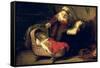 The Holy Family, circa 1645-Rembrandt van Rijn-Framed Stretched Canvas