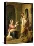 The Holy Family, circa 1660-70-Bartolome Esteban Murillo-Stretched Canvas