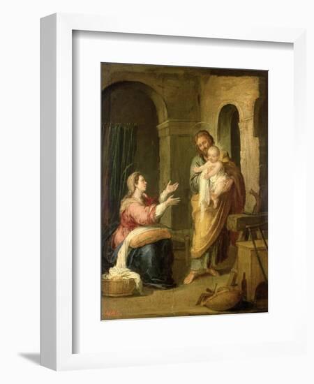 The Holy Family, circa 1660-70-Bartolome Esteban Murillo-Framed Giclee Print