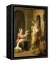 The Holy Family, circa 1660-70-Bartolome Esteban Murillo-Framed Stretched Canvas