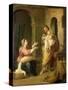 The Holy Family, circa 1660-70-Bartolome Esteban Murillo-Stretched Canvas