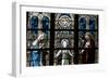 The Holy Family Depicted in a Stained Glass Window-Godong-Framed Photographic Print