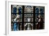 The Holy Family Depicted in a Stained Glass Window-Godong-Framed Photographic Print