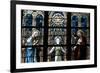 The Holy Family Depicted in a Stained Glass Window-Godong-Framed Photographic Print