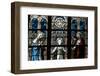 The Holy Family Depicted in a Stained Glass Window-Godong-Framed Photographic Print