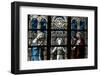 The Holy Family Depicted in a Stained Glass Window-Godong-Framed Photographic Print
