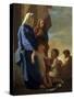 The Holy Family, Early 17th Century-Nicolas Poussin-Stretched Canvas