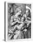 The Holy Family, Engraved by Marcantonio Raimondi, C.1515 (Engraving)-Raphael-Stretched Canvas