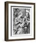 The Holy Family, Engraved by Marcantonio Raimondi, C.1515 (Engraving)-Raphael-Framed Premium Giclee Print