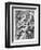 The Holy Family, Engraved by Marcantonio Raimondi, C.1515 (Engraving)-Raphael-Framed Premium Giclee Print