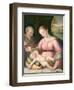 The Holy Family in a Mountainous Landscape-Giulio Romano-Framed Giclee Print