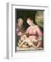 The Holy Family in a Mountainous Landscape-Giulio Romano-Framed Giclee Print