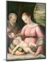 The Holy Family in a Mountainous Landscape-Giulio Romano-Mounted Giclee Print