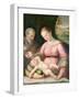 The Holy Family in a Mountainous Landscape-Giulio Romano-Framed Giclee Print