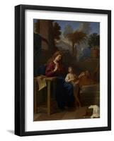 The Holy Family in Egypt, C.1660-Charles Le Brun-Framed Giclee Print