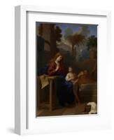 The Holy Family in Egypt, C.1660-Charles Le Brun-Framed Giclee Print