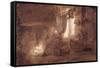 The Holy Family in the Carpenter's Shop-Rembrandt van Rijn-Framed Stretched Canvas