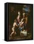 The Holy Family (La Perla) circa 1518-Raphael-Framed Stretched Canvas