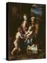 The Holy Family (La Perla) circa 1518-Raphael-Stretched Canvas