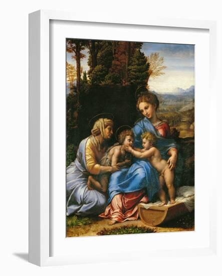 The Holy Family (La Petite Sainte Famille)-Raphael-Framed Giclee Print