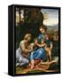 The Holy Family (La Petite Sainte Famille)-Raphael-Framed Stretched Canvas