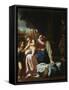 The Holy Family, Late 16th or Early 17th Century-Annibale Carracci-Framed Stretched Canvas