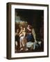 The Holy Family, Late 16th or Early 17th Century-Annibale Carracci-Framed Giclee Print