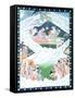 The Holy Family of Shiva and Parvati on Mount Kailash-null-Framed Stretched Canvas