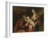 The Holy Family (Oil on Canvas)-Jacques Blanchard-Framed Giclee Print