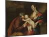 The Holy Family (Oil on Canvas)-Jacques Blanchard-Mounted Giclee Print