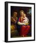 The Holy Family (Oil on Copper)-Francesco Albani-Framed Giclee Print