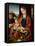 The Holy Family oil on wood-Joos van Cleve-Framed Stretched Canvas