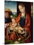 The Holy Family oil on wood-Joos van Cleve-Mounted Giclee Print