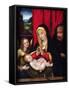 The Holy Family (Oil on Wood)-Andrea Solario-Framed Stretched Canvas