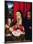 The Holy Family (Oil on Wood)-Andrea Solario-Mounted Giclee Print