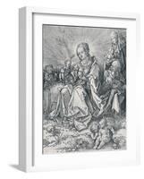 The Holy Family on a Grassy Bench, 1526-Albrecht Dürer-Framed Giclee Print