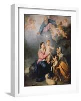 The Holy Family or the Virgin of Seville-Bartolome Esteban Murillo-Framed Giclee Print