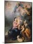 The Holy Family or the Virgin of Seville-Bartolome Esteban Murillo-Mounted Giclee Print