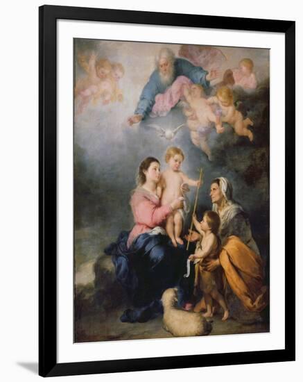 The Holy Family or the Virgin of Seville-Bartolome Esteban Murillo-Framed Giclee Print