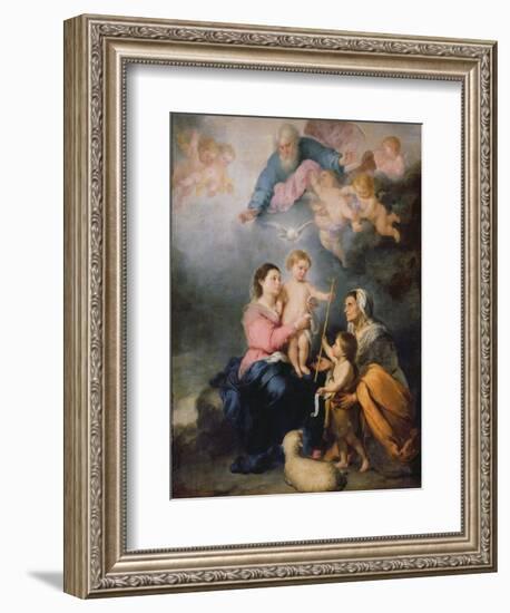 The Holy Family or the Virgin of Seville-Bartolome Esteban Murillo-Framed Giclee Print