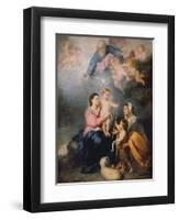 The Holy Family or the Virgin of Seville-Bartolome Esteban Murillo-Framed Giclee Print