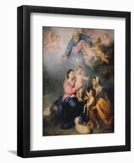 The Holy Family or the Virgin of Seville-Bartolome Esteban Murillo-Framed Giclee Print