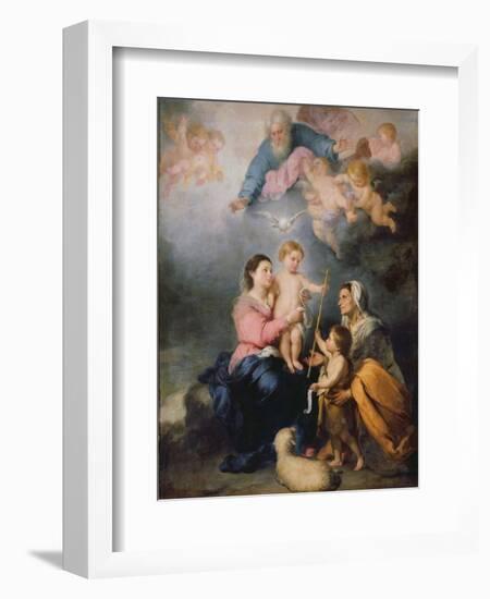 The Holy Family or the Virgin of Seville-Bartolome Esteban Murillo-Framed Giclee Print