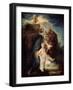 The Holy Family (Rest on the Flight into Egyp), 1719-Jean-Antoine Watteau-Framed Giclee Print