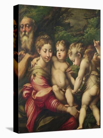 The Holy Family (Rest on the Flight to Egypt) 1524-Parmigianino-Stretched Canvas