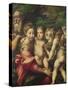 The Holy Family (Rest on the Flight to Egypt) 1524-Parmigianino-Stretched Canvas