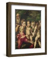 The Holy Family (Rest on the Flight to Egypt) 1524-Parmigianino-Framed Giclee Print