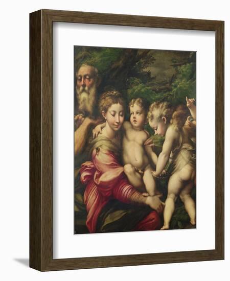 The Holy Family (Rest on the Flight to Egypt) 1524-Parmigianino-Framed Giclee Print