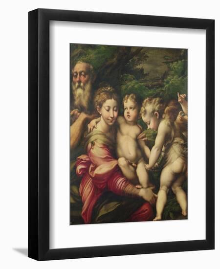 The Holy Family (Rest on the Flight to Egypt) 1524-Parmigianino-Framed Giclee Print